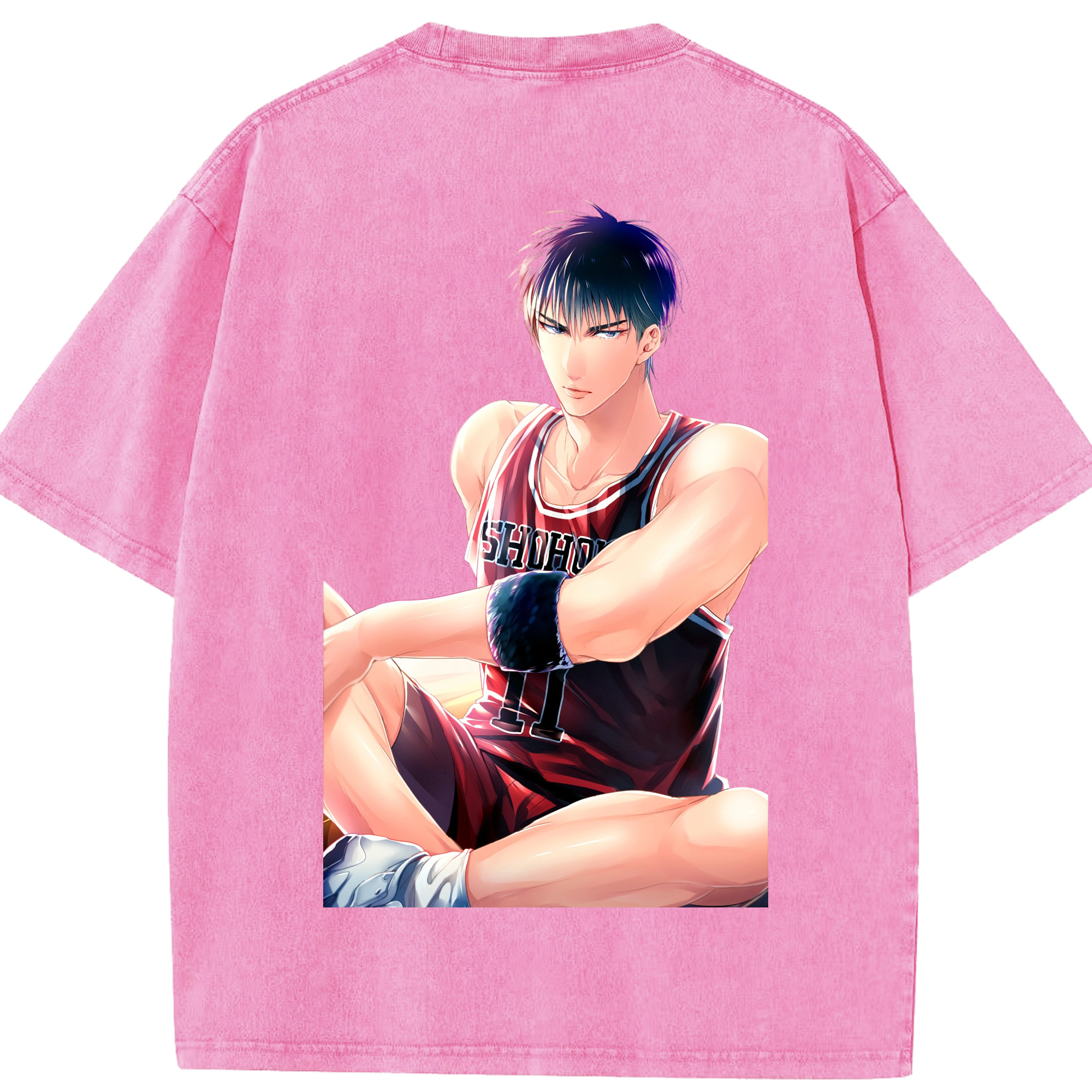 （画像用） SLAM DUNK／スラムダンク 綿100% ヴィンテージ風 半袖Tシャツ（背面プリント）